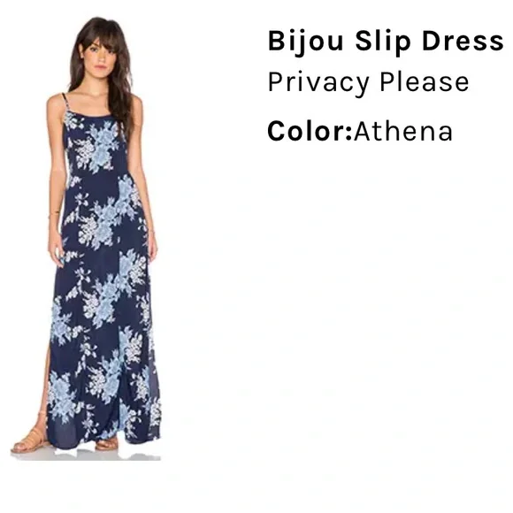 Privacy Please Bijou Slip Dress - Picture 1 of 6